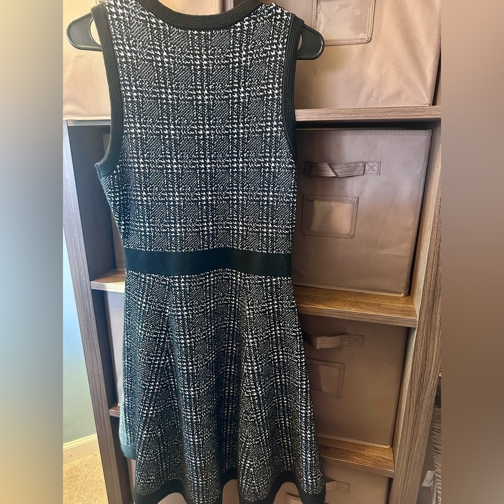 Kate Spade Houndstooth Plaid Sweater Dress Size Small - Picture 7 of 12